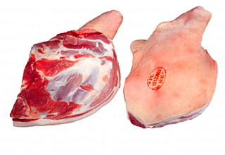 Pork shoulder bone in, rind on, with shank - Food Service